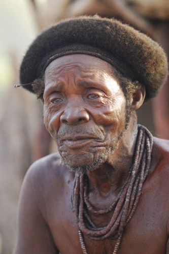 Himba village chief Himba village chief